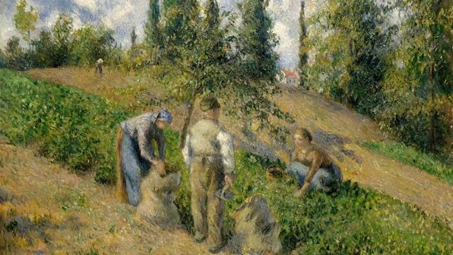 Peasants in the Fields, Eragny