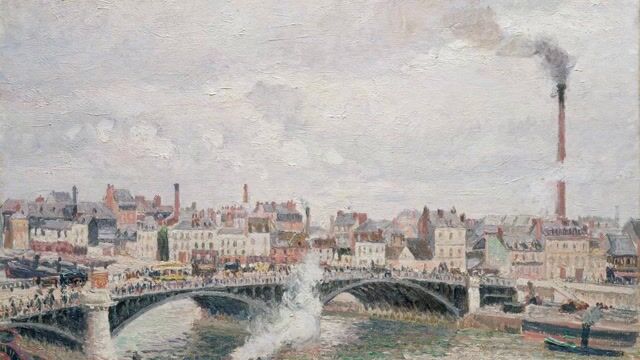 Pont Boieldieu in Rouen, Rainy Weather