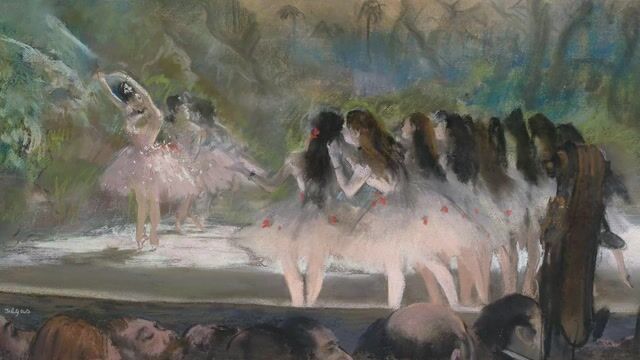 Ballet Rehearsal on Stage