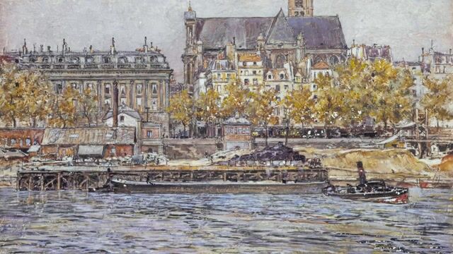 Le Quai De L Hotel De Ville Et L Eglise Saint Gervais Saint Protais