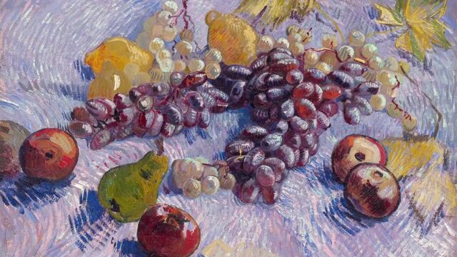 Still Life with Apples, Pears, Lemons and Grapes