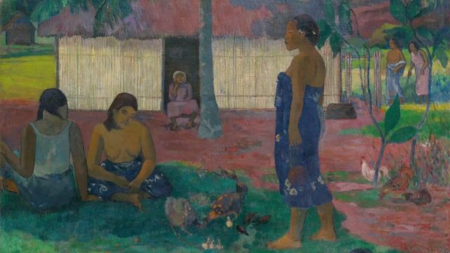 Tahitian Women on the Beach