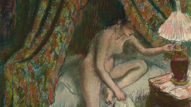 After the Bath, Woman Drying Herself