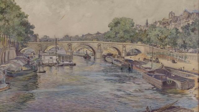 La Seine Au Pont Marie En 1899 2er Arrondissement