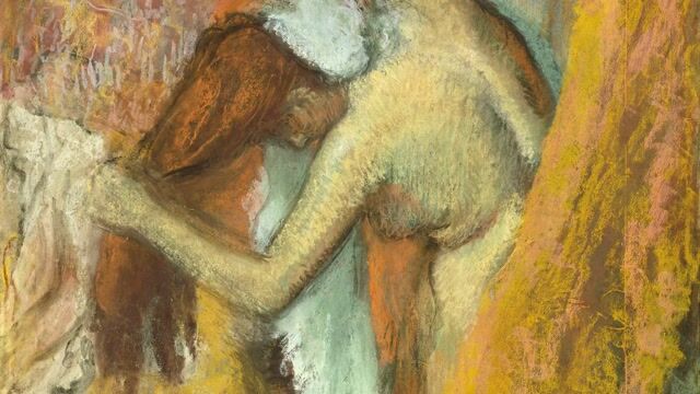 After the Bath, Woman Drying Herself