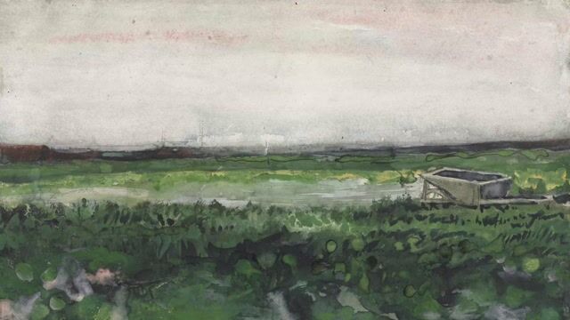 Meadow with Water in the Foreground