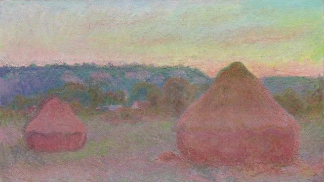 Grainstacks, White Frost Effect