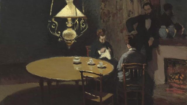 Interior with Three Figures