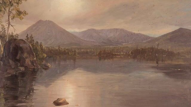 Mounts Katahdin And Turner from Lake Katahdin Maine