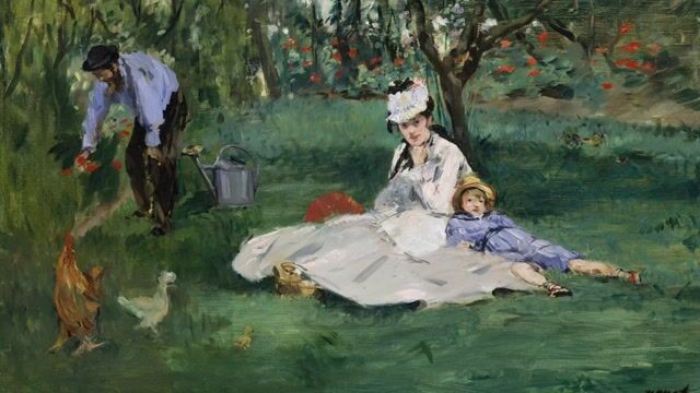 The Monet Family in Their Garden at Argenteuil