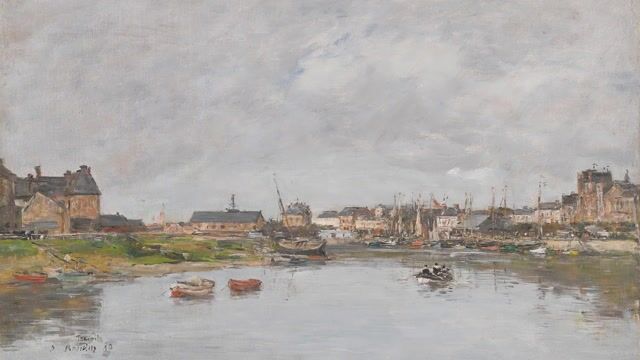 Port de Dieppe, temps gris