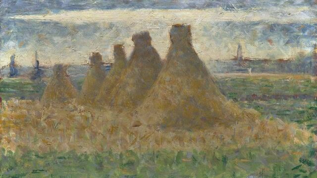 Haystacks, Evening Sun