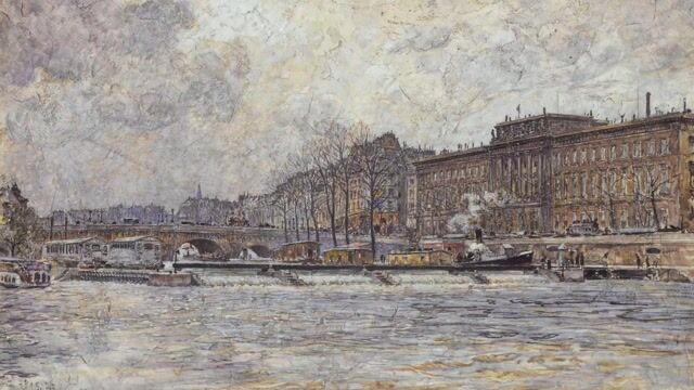 Quai Malaquais, Winter