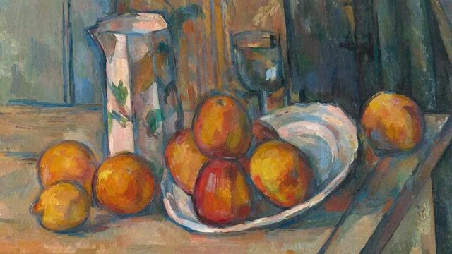 Still Life with Apples and a Pot of Primroses