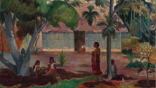 Tahitian Women on the Beach