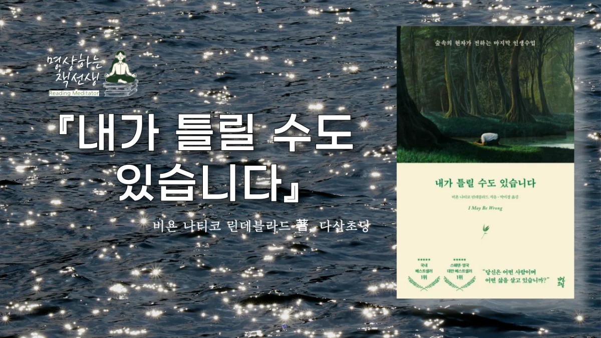 『내가 틀릴 수도 있습니다』비욘 나티코 린데블라드 ㅣ틀림을 받아들일 때 시작되는 평화
