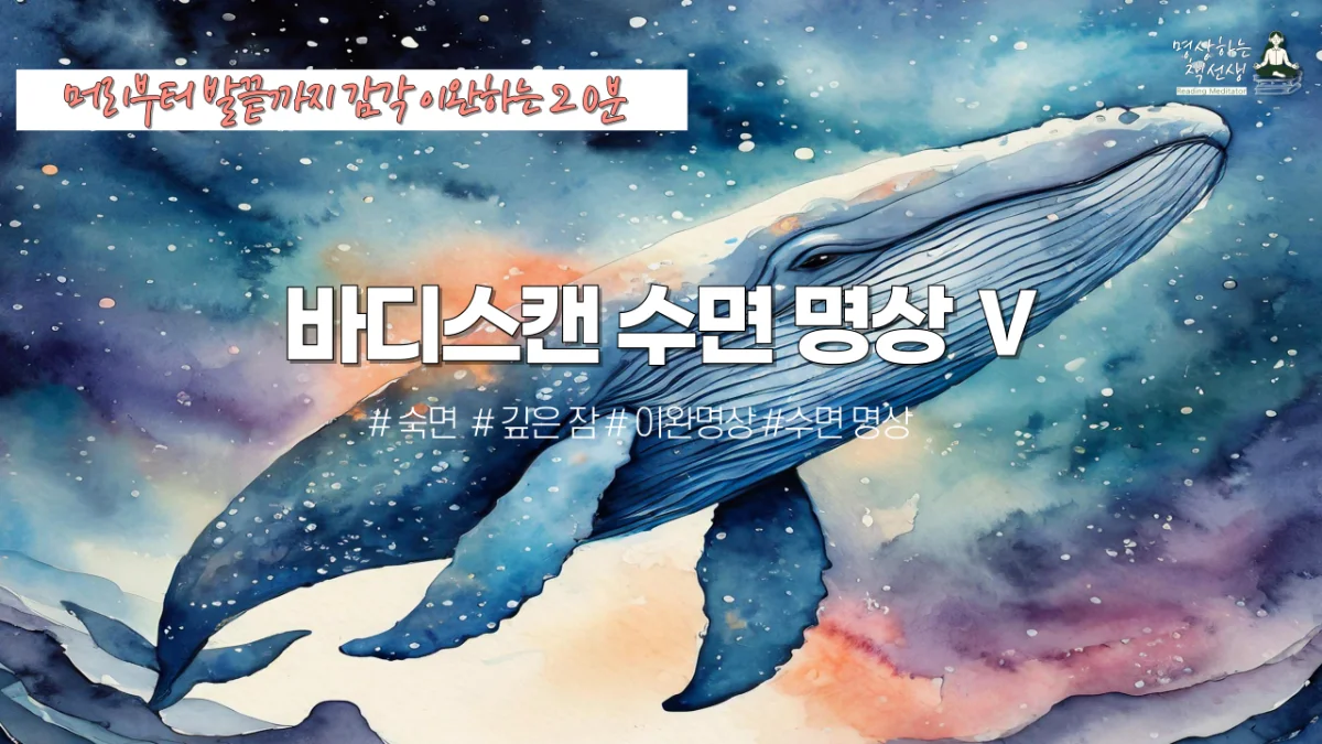 바디스캔 수면 명상 ⑤ㅣ 머리부터 발끝까지 감각 이완하는 20분